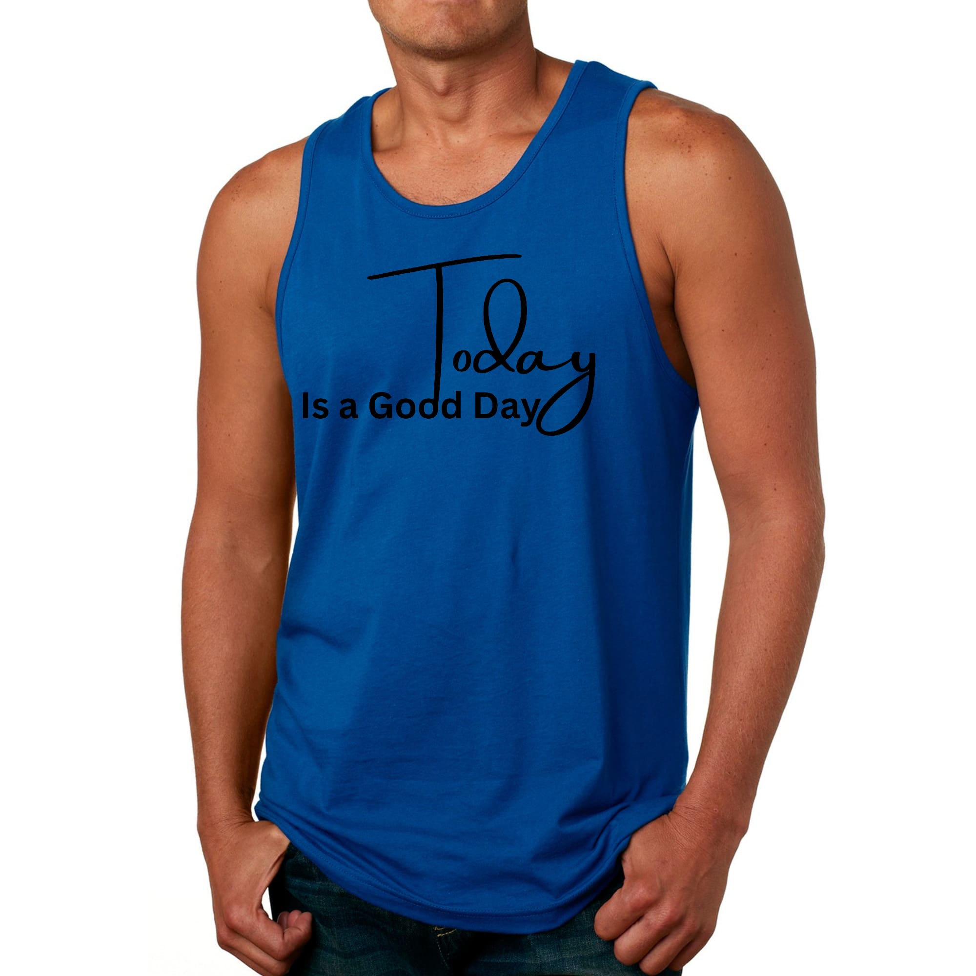 Men's Graphic Fitness Tank Top – Today Is A Good Day