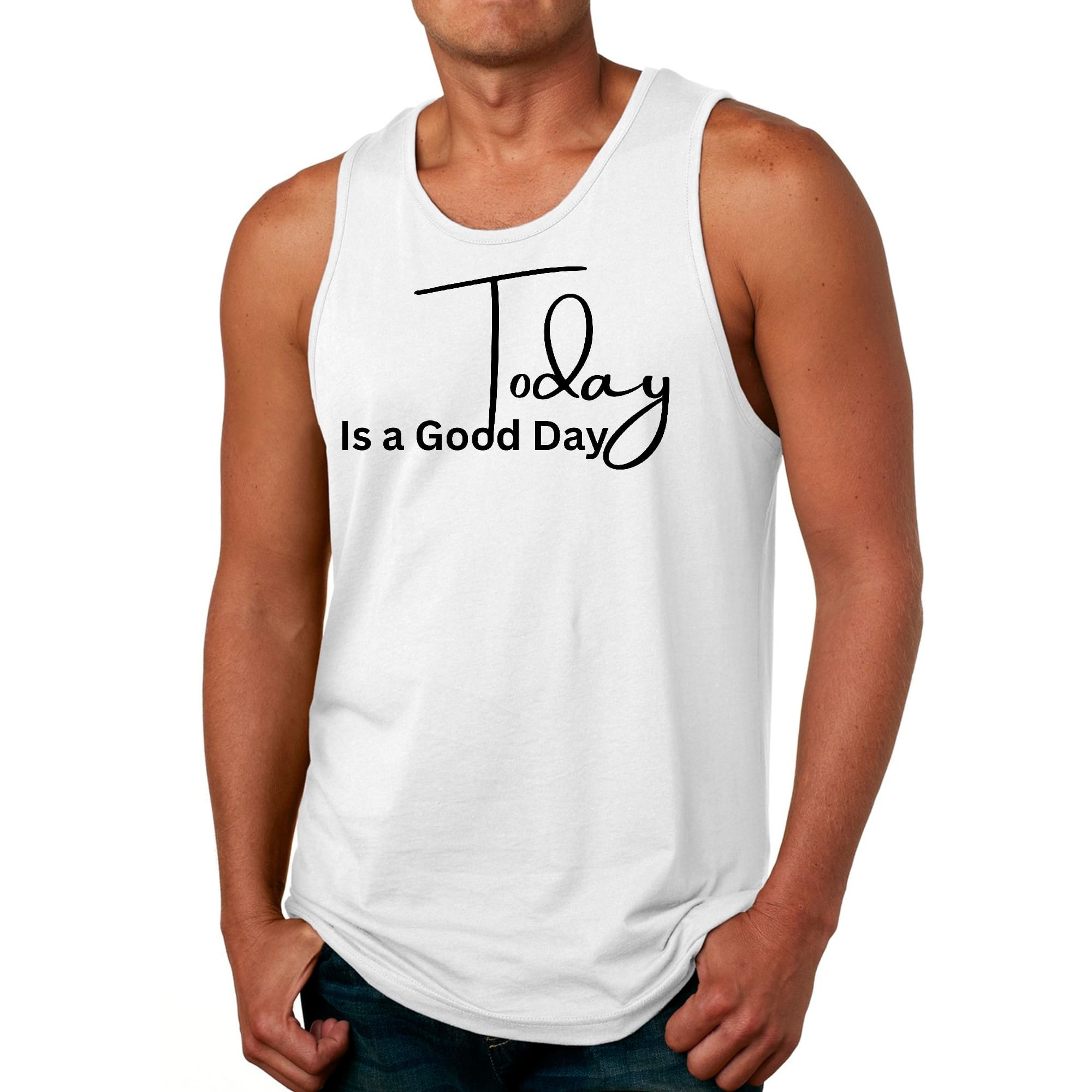 Men's Graphic Fitness Tank Top – Today Is A Good Day