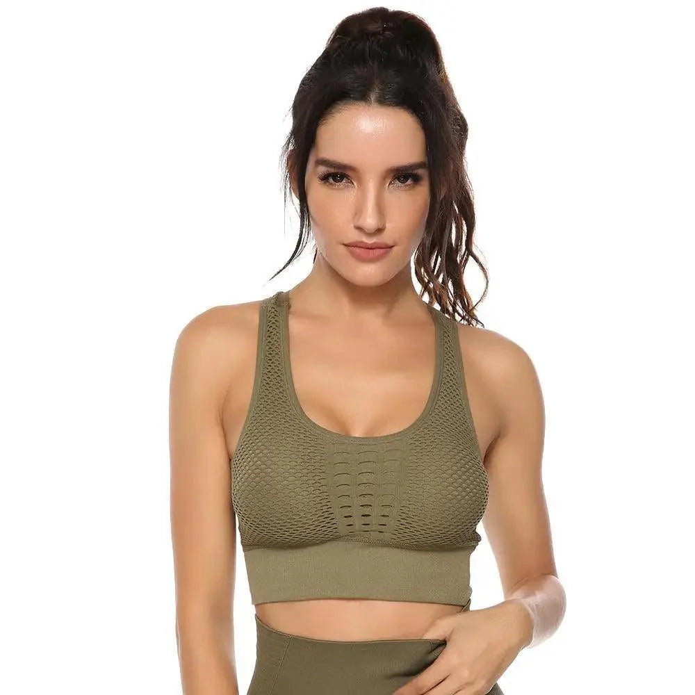 Women's Backless Sports Bra & Yoga Vest Top