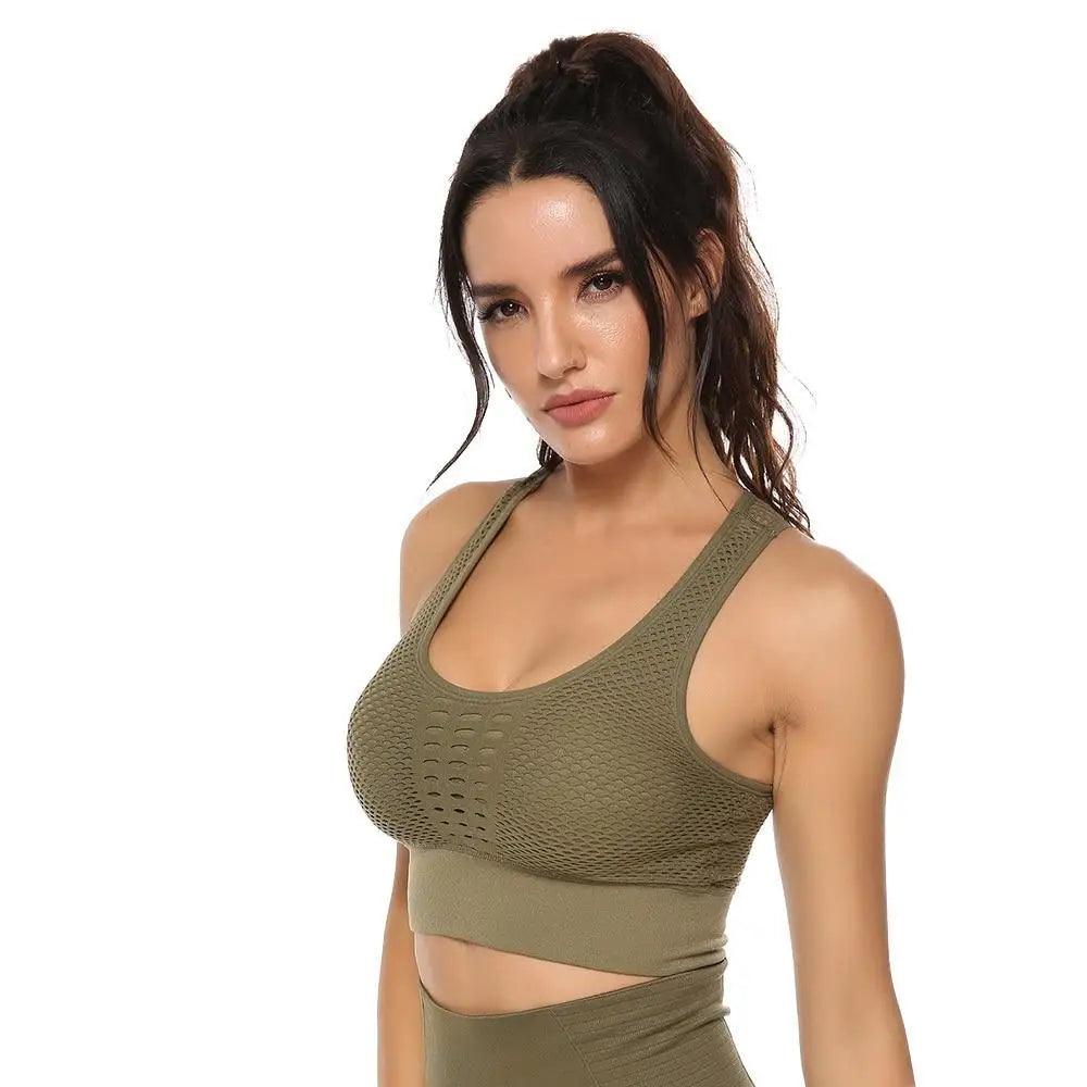 Women's Backless Sports Bra & Yoga Vest Top