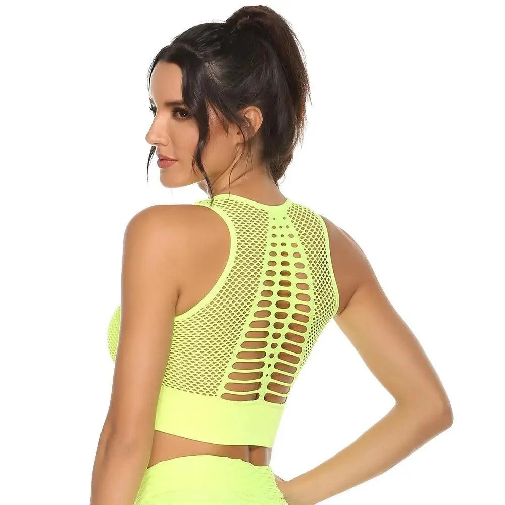 Women's Backless Sports Bra & Yoga Vest Top