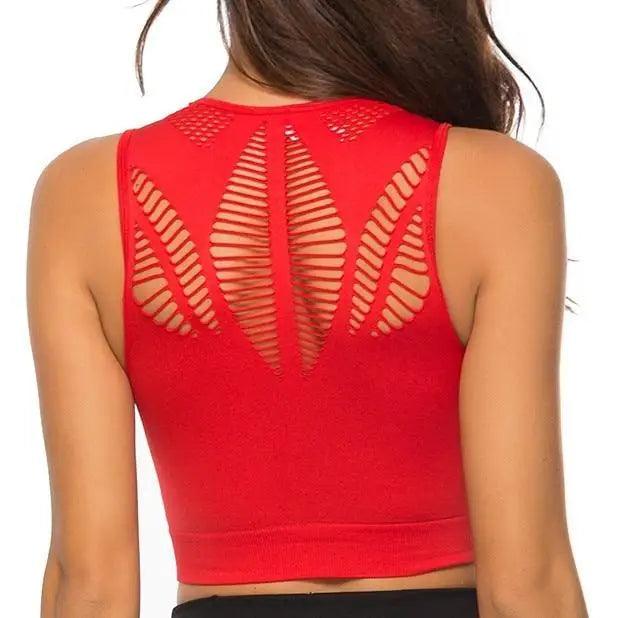 Women's Backless Sports Bra & Yoga Vest Top