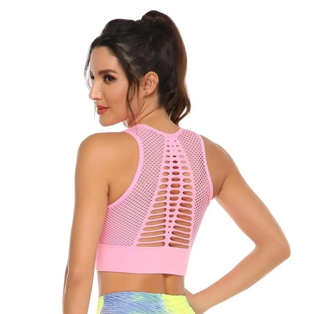 Women's Backless Sports Bra & Yoga Vest Top
