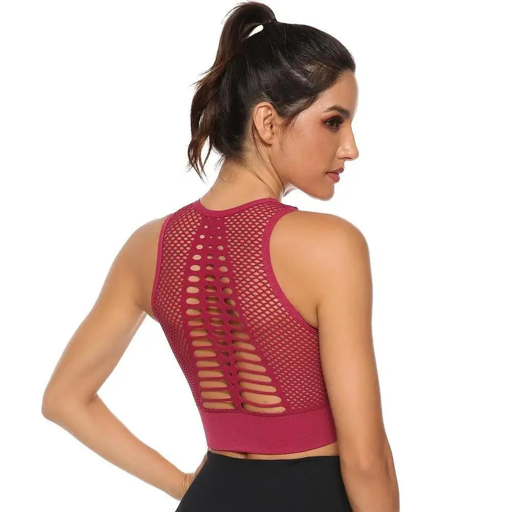 Women's Backless Sports Bra & Yoga Vest Top