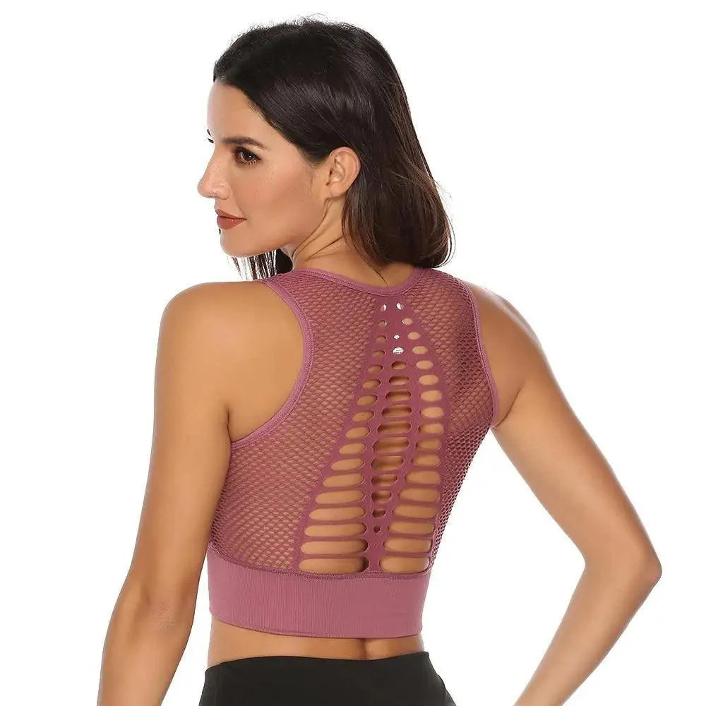 Women's Backless Sports Bra & Yoga Vest Top