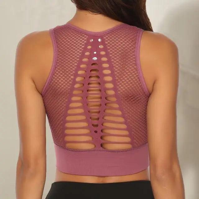 Women's Backless Sports Bra & Yoga Vest Top