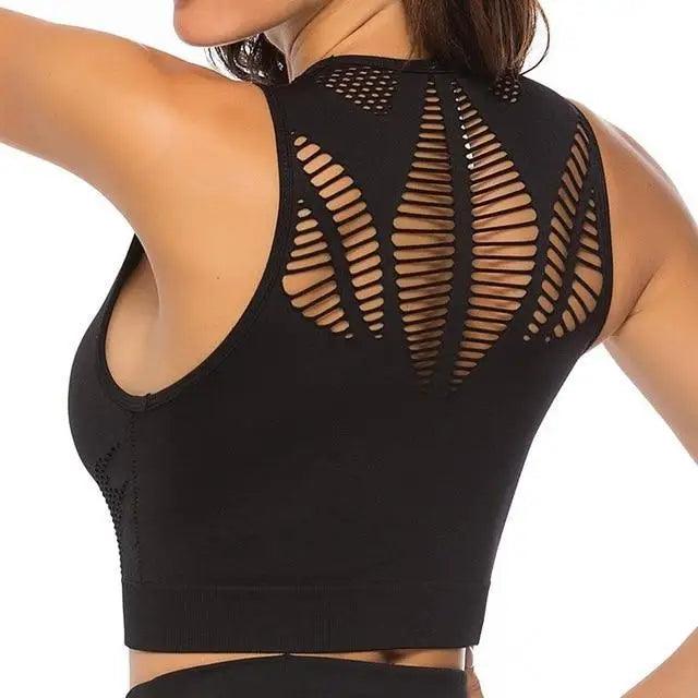 Women's Backless Sports Bra & Yoga Vest Top
