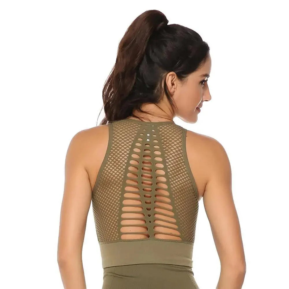 Women's Backless Sports Bra & Yoga Vest Top