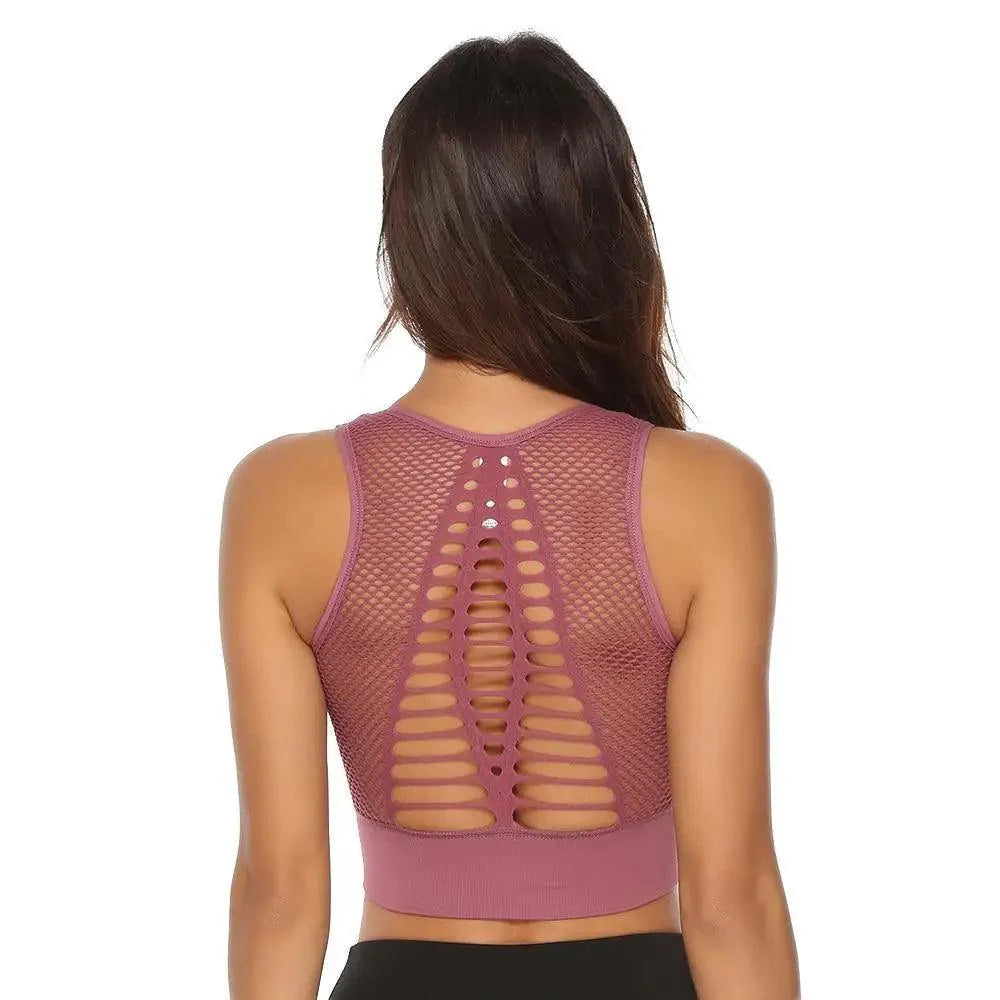 Women's Backless Sports Bra & Yoga Vest Top