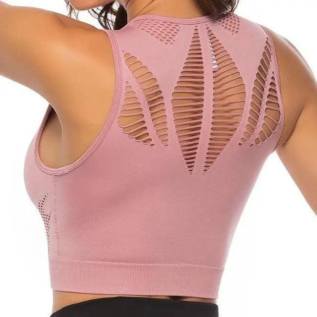 Women's Backless Sports Bra & Yoga Vest Top