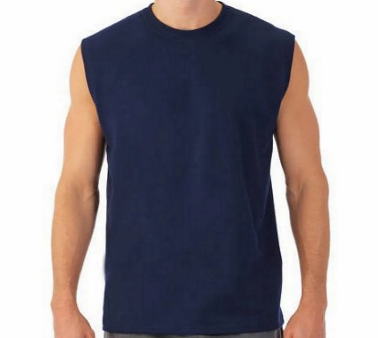 Men's Navy Blue Sleeveless 