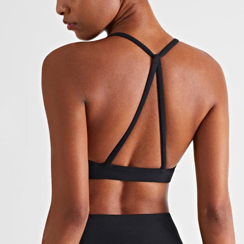 Aria Bra in Black — Back View